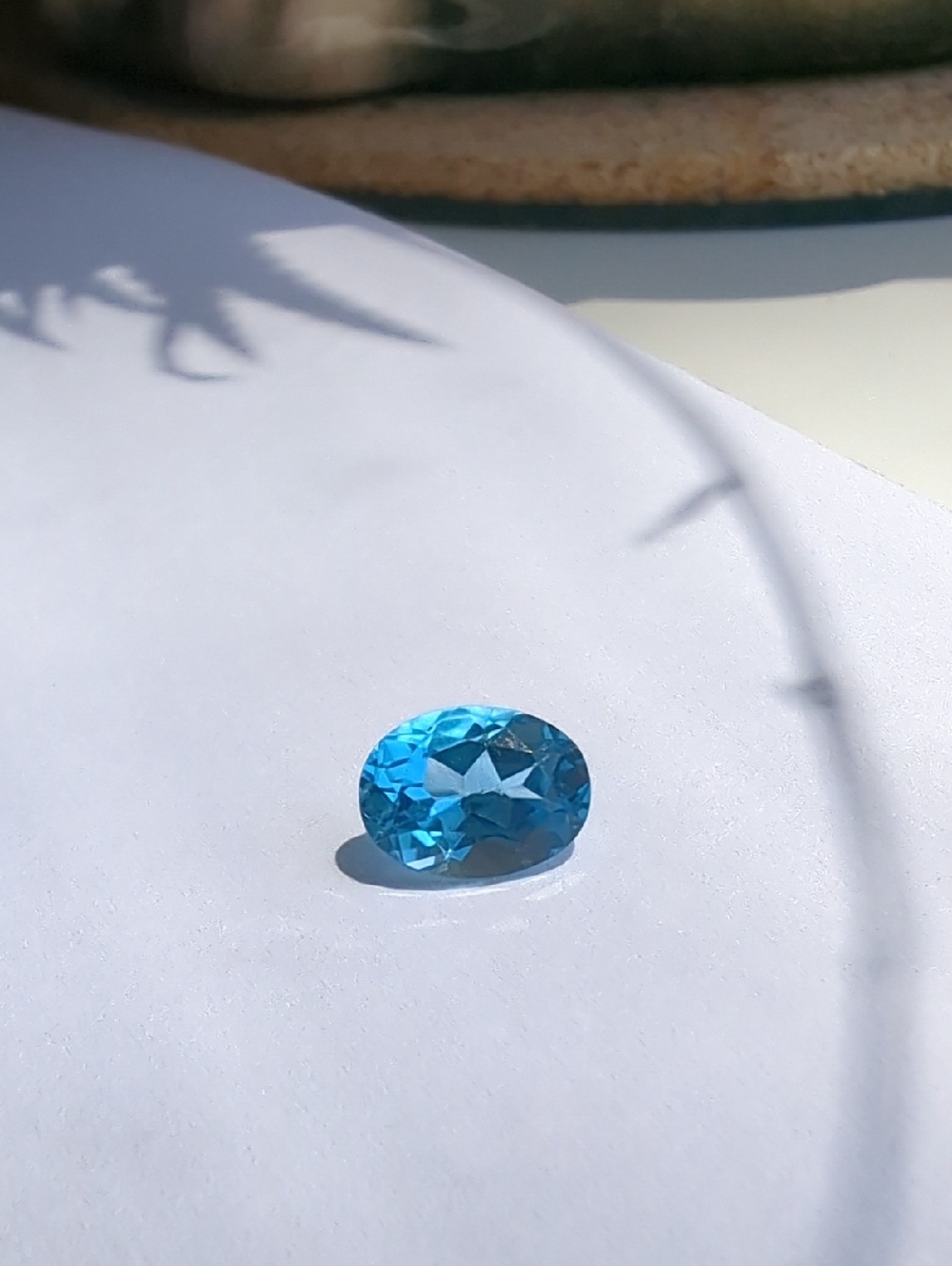 Blue Topaz 1.5 Carat Oval Cut Loose Gemstone
